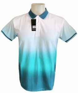 PALETTES Polo Shirt for Men tees t shirt shirts mens poloshirt tops Trendy Tie Dye with collar #8861