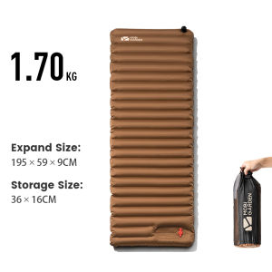 MOBI GARDEN Camping Single Double Sleeping Pad Air Mattress Bed Inflatable Portable Cushion