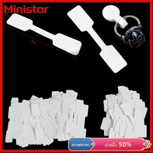 Ministar 50/100pcs BLANK Price Tags สร้อยคอแหวนเครื่องประดับป้ายสติกเกอร์กระดาษ