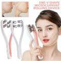 EMS Face Lifting Roller RF Double Chin V-Face Shaped Facial Massager Jaw Cheek Thin Slimming Facial Lift Up Belt Skin Care Tool. 