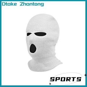 Dtake 1pc Car Seat Cover Masked Person Knitted Headgear Halloween Headrest Cover Decoration Car Anti-theft Warning Accessories