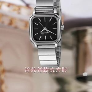 China Shipping [2025] New Arrival New Style Square Fashion Womens Watch Female Stainless Steel Band Waterproof High Appearance Student Party Hot Sale 317