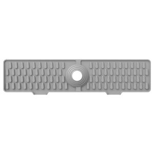CINDYKHBKJ Non-Slip Silicone Faucet Mat Heat Resistant Double Buckle Water Drip Catcher Tray Water Filter Catcher Tray Durable Splash Guard Mat Kitchen Accessory