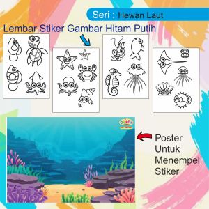 Colorfun Educational Sticker - Paket Hemat Mainan Edukasi Anak Mewarnai Gambar Stiker Tempel