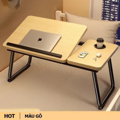 Bàn gấp thông minh Bàn học có thể điều chỉnh độ nghiêng Bàn làm việc có khe chống trượt và khay đựng cốc