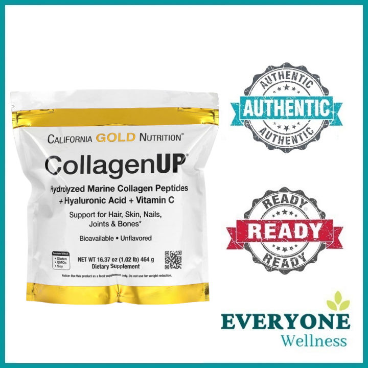 [local Delivery] California Gold Nutrition Collagen Up Marine Collagen Peptides Hyaluronic