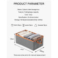 QNM Beige Organizer Storage Steel Frame Foldable Storage Box 27L Moisture-Proof Clothes Storage Box. 