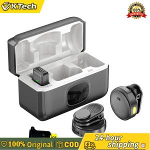 {NEW} ไมโครโฟนแม่เหล็กไร้สายขนาดเล็กพร้อมไฟ LED รองรับ iPhone Android ไมโครโฟนปากกาแบบพกพาสำหรับการบันทึกเสียงและร้องเพลง