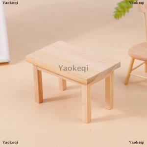 [COD] Yaokeqi 1:12 Dollhouse Miniature Wooden Table Model Furniture Accessories Toys