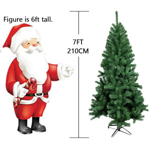 METECH 4ft/5ft/6ft/7ft/8ft PVC Green Christmas Tree Craft Artificial Christmas Tree Decoration