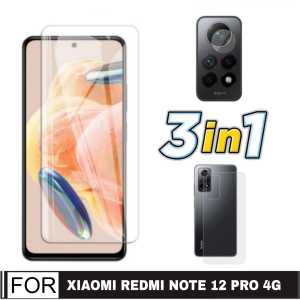 PROMO PAKET 3 INC 1 Tempered Glass XIAOMI REDMI NOTE 12 4G / REDMI NOTE 12 PRO 4G / REDMI NOTE 12 PRO 5G / POCO F5 / POCO X5 5G / POCO C40 / POCO M5S 2022 Anti gores Kaca Pengiriman Cepat