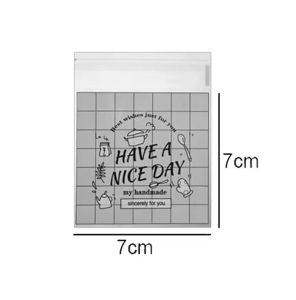 【Xzxinzhan】 100/200 chiếc túi đựng kẹo sô cô la tự làm túi đựng nướng bánh quy 7/10cm Túi đựng tiệc sinh nhật trong suốt quà tặng trang trí gói quà