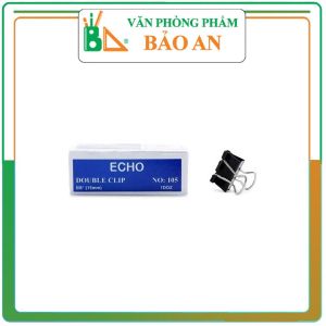COMBO 2 Hộp kẹp bướm 15mm ( Kẹp đen) - Văn phòng phẩm Bảo An