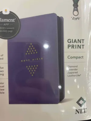PCBS-NLT COMPACT GIANT PRINT BIBLE zipper (8 inch x 5.3 inch x 1.5 inch)