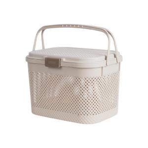 Giỏ Đi Sinh Giỏ Đựng Đồ Việt Nhật Hokori 2610 Làn Đan Có Nắp Quai Xách Đựng Quần Áo - TADAHOME