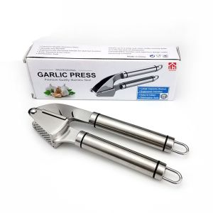 SG HOMEPLUS1 PREMIUM Garlic Presser Garlic Mincer Garlic Chopper Crusher Stainless Steel Squeezer Easy to Clean