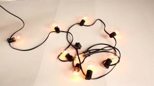 760 cm G40 Waterproof Globe String Lights with 25x Clear Bulbs 220v in Warm White UL listed Backyard Patio Lights Hanging Indoor/Outdoor String Light for Bistro Pergola Deckyard Tents Market Cafe Gazebo Porch Letters Party Decor Black - intl