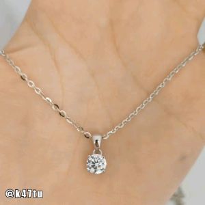 Kalung Perak 925 Lapis Emas Putih: Aksesoris Wanita Anti Karat s925