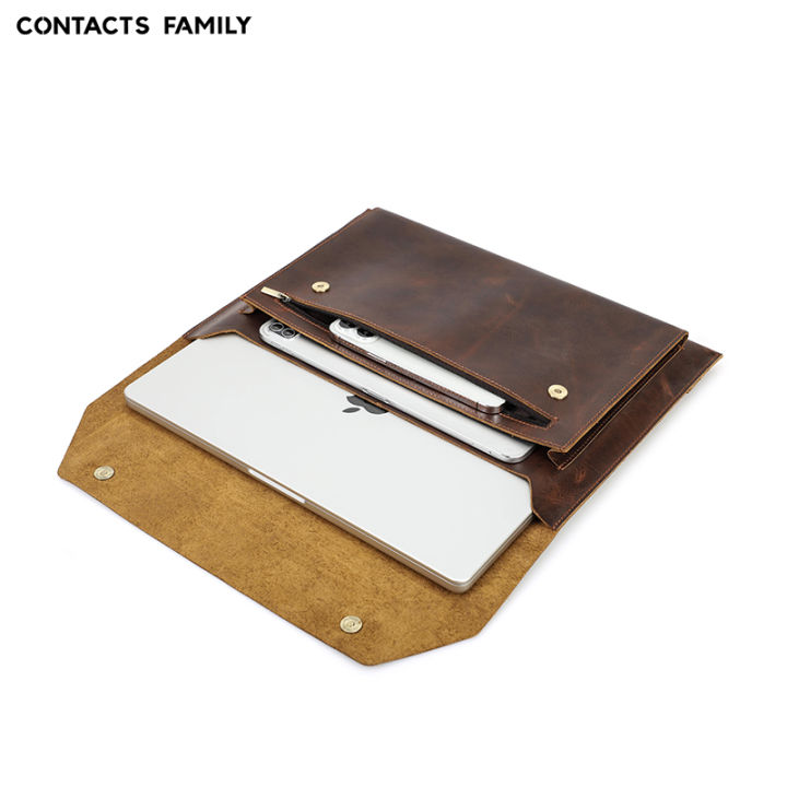 Genuine Leather Laptop Bag For Macbook pro 14.2/16.2 inch Case 2021 ...