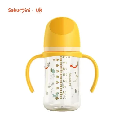 Sakumini Baby Natural Milk Feeding Bottle PPSU 240/169/90 ML Botol Dot Susu Bayi Newborn Nipple