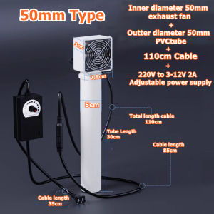 Adjustable Speed Aircond Hole Exhaust Fan | No Drilling Duct Ventilation Extractor Fan For Home