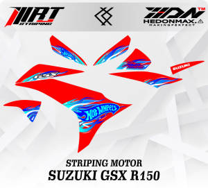 Striping GSX - Stiker Transparan GSX 150R  HotWheels (Sudah Terpotong)