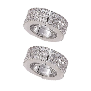 แหวนประดับเพชรหรูหราสำหรับแสดงบนเวทีเป็นเครื่องประดับศีรษะพร็อพงานเลี้ยงวันคริสต์มาสหรูหราของขวัญปีใหม่