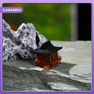 【CANAMEK】 Pavilion Decorations Pagoda Statue Outdoor Fish Tank Adornment Zen Garden Aquarium Ornament Bonsai Landscaping