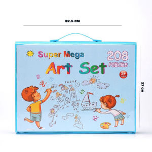 Crayon Anak Pengasah 208pcs Set Alat Menggambar Melukis Anak-anak Crayon Cat Air Pensil Warna / Crayon Art Set Colouring Box/ Krayon Lengkap/ Set Mewarnai