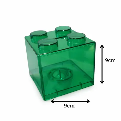 Stackable LEGO Coin Bank - Durable Storage for Coins Easy to Use Interactive & Fun Design for Kids