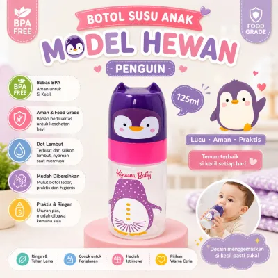 Botol Susu kinawa animal series 250ml dan 125ml bpa free tahan panas