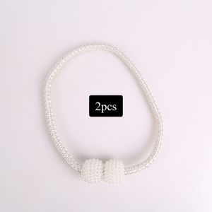 Curtain Accessories Curtain Tieback with Braided Rope and Imitation Pearl Buckle