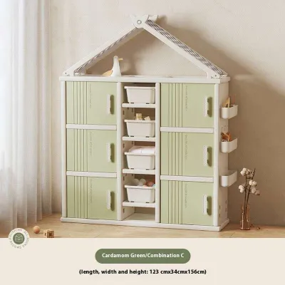 Childrens Wardrobe Cabinet Household Visual Kids Wardrobe Multi-level Small Wardrobe Baby Clothes Storage Cabinet