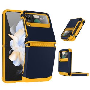 GORGE Nhựa TPU PC Ốp Z Flip 3/4/5 Chống sốc Bản lề Bảo vệ điện thoại di động Bảo vệ Ốp điện thoại Cho Samsung Galaxy Điện thoại