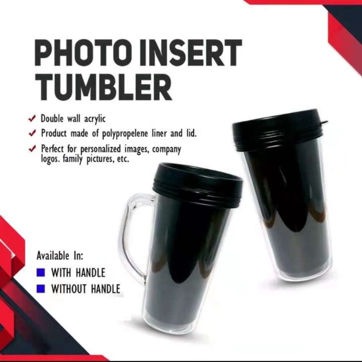 Design Plans Inset 500ML Photo Insert Tumbler & Advertising Cup Double-layer insulated ...