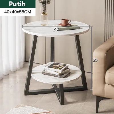 Meja Tamu Meja Bulat Minimalis Meja Ruang Tamu Meja Kopi Aesthetic Coffee Table