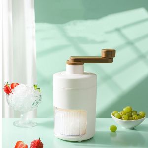 SHUBA Hand-Operated Mini Shaved Ice Machine with Ice Cube Mold Portable Hail Machine Milkshake Maker Practical Smoothie Machine For Household Dormitory