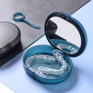 Dental Denture Retainer Orthodontic Box Storage Box Portable Braces Storage Box