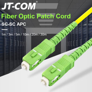 JT-COM 10pcs SC SC Singlemode Fiber Optic Patch Cable SC APC SM 2.0mm 9-125um FTTH Fiber Patch Cord Optical Fiber Jumper 3m 5m 10m 30m