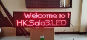 Running Text Merah 40x140Cm Wifi Outdoor