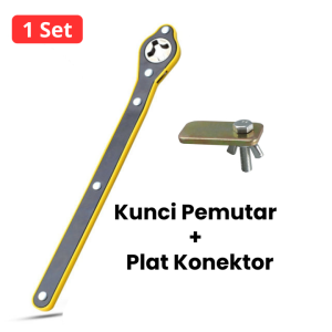 Kunci Ratchet Wrench untuk Dongkrak Mobil/Kunci Pas Dongkrak Mobil/Kunci Domn Universal / Alat Bantu Putar Dongkrak Manual DP/Ratchet Wrench Rocker
