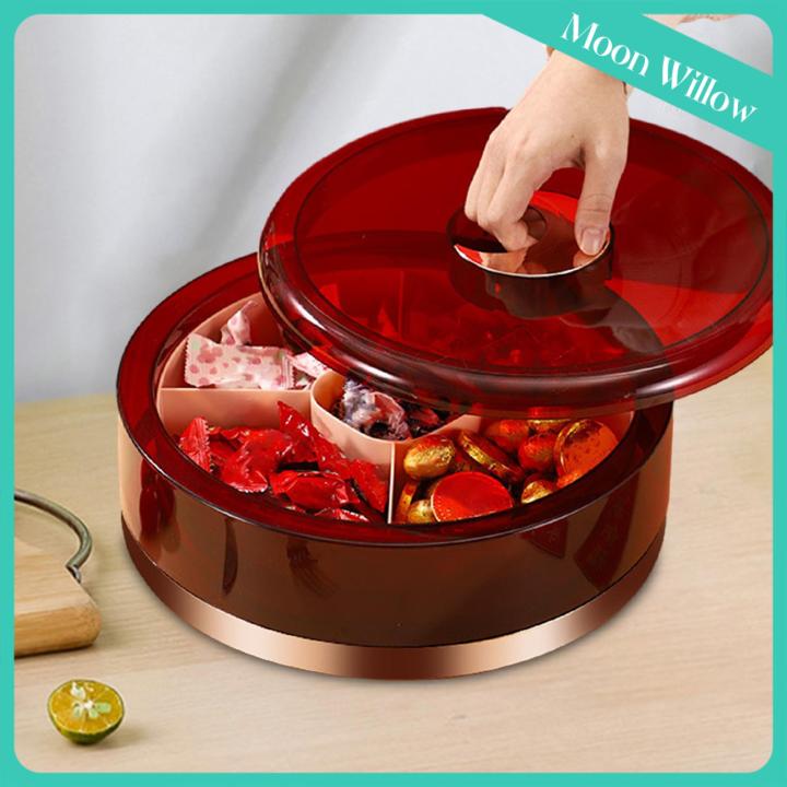 Moon Willow Divided Serving Tray Dish Container Serve Appetizers