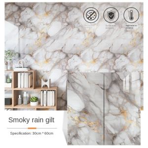 LIVELYN PVC Wall Stickers Self Adhesive 30x60cm Marble Tiles Waterproof Floor Tile Sticker Bathroom Living Room