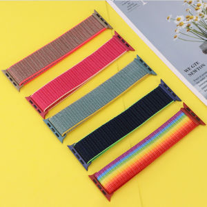 Nylon Strap Band+Case Watch Wristband For apple watch ultra / ultra 2 Band 49mm 41mm 45mm 38mm 40mm 42mm 44mm smartWatch Wristband for apple watch series 9 8 7 6 5 4 SE Replacement Wrist Bracelet