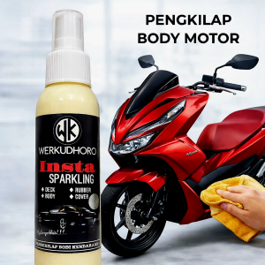 Insta Sparkling Pengkilap Body Motor Mobil / cat doff & gloss / daun talas / spray 100ml