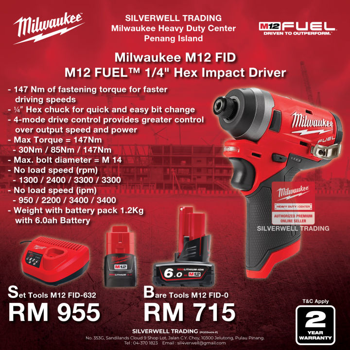 Milwaukee best sale m12 fid