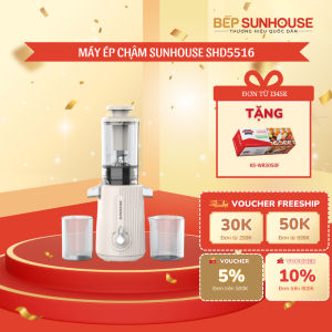 MÁY ÉP CHẬM SUNHOUSE SHD5516 -Ống tiếp nguyên liệu lớn ép kiệt bã Làm kem