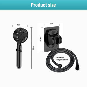 High Pressure Shower Head 4 In 1 Shower Set With Faucet Shower Set For Bathroom 5 Modes Adjustable