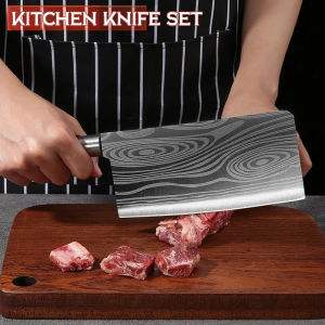 【SG Stock】🔪🔪7pcs German Stainless Steel Kitchen Knife Set kitchen knife chefs knife fruit knife kitchen scissors刀具
