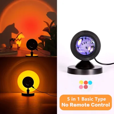 AMASACC 16 In 1 Sunset Lamp with Remote control Projector Light For Room LED Rainbow Lights